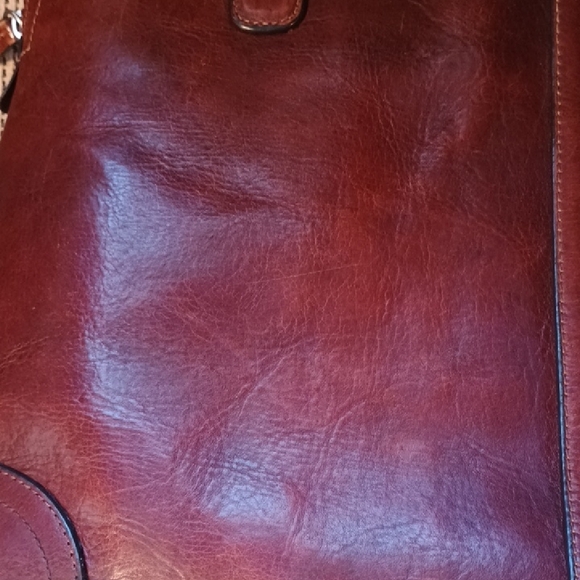 Vintage Fossil Genuine Leather Shoulder Tote - Picture 10 of 16